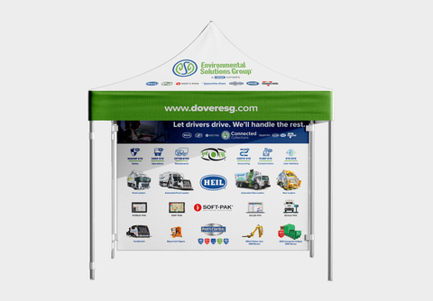 ESG Overview 10' Back wall (canopy tent sold separately)